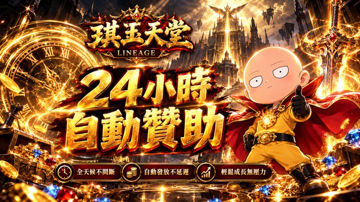 24H 自動贊助